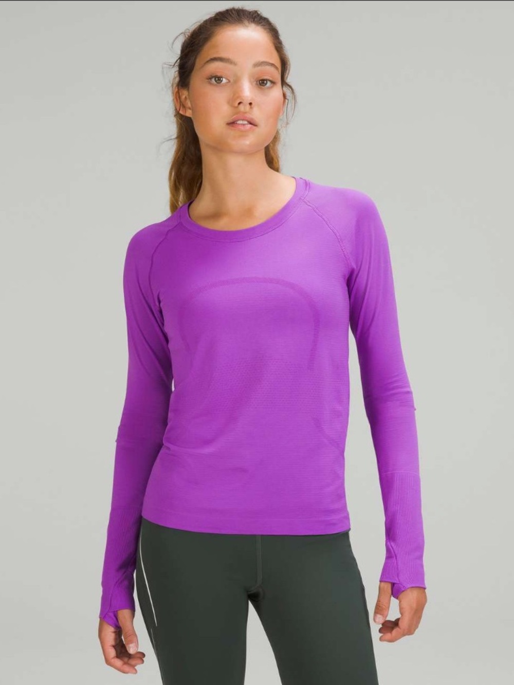 lululemon swiftly Long Sleeve Tech Tee in Moonlit Magenta 10